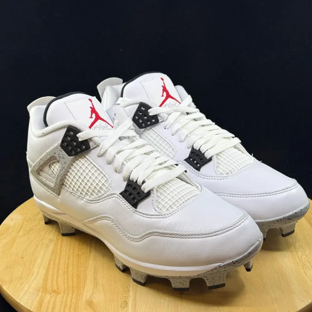 Nike Men's Air Jordan 4 Retro MCS Baseball Cleats - HQ0209 106- New - Size 10